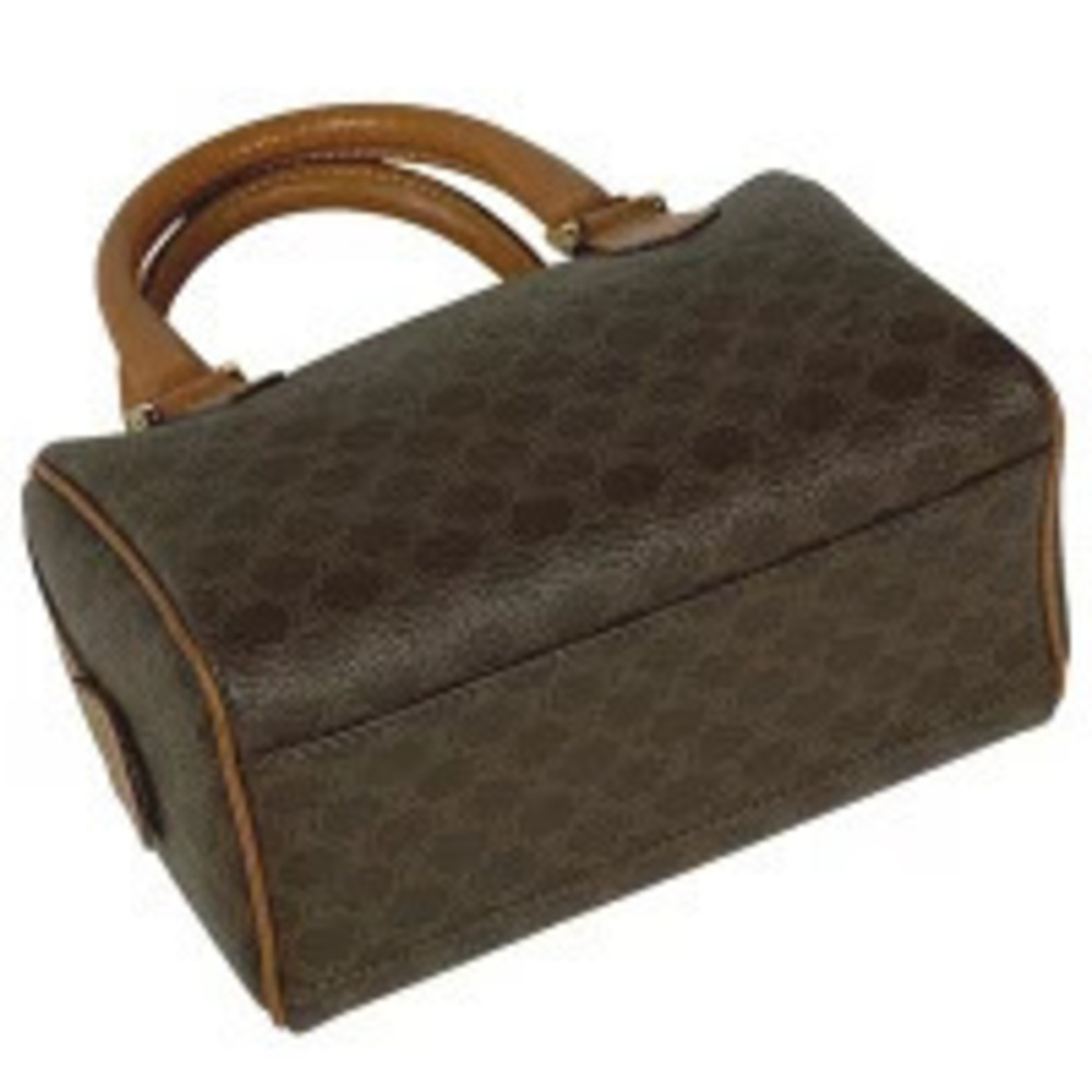 Celine Shoulder 2way Brown Canvas Bag Macadam Brown
